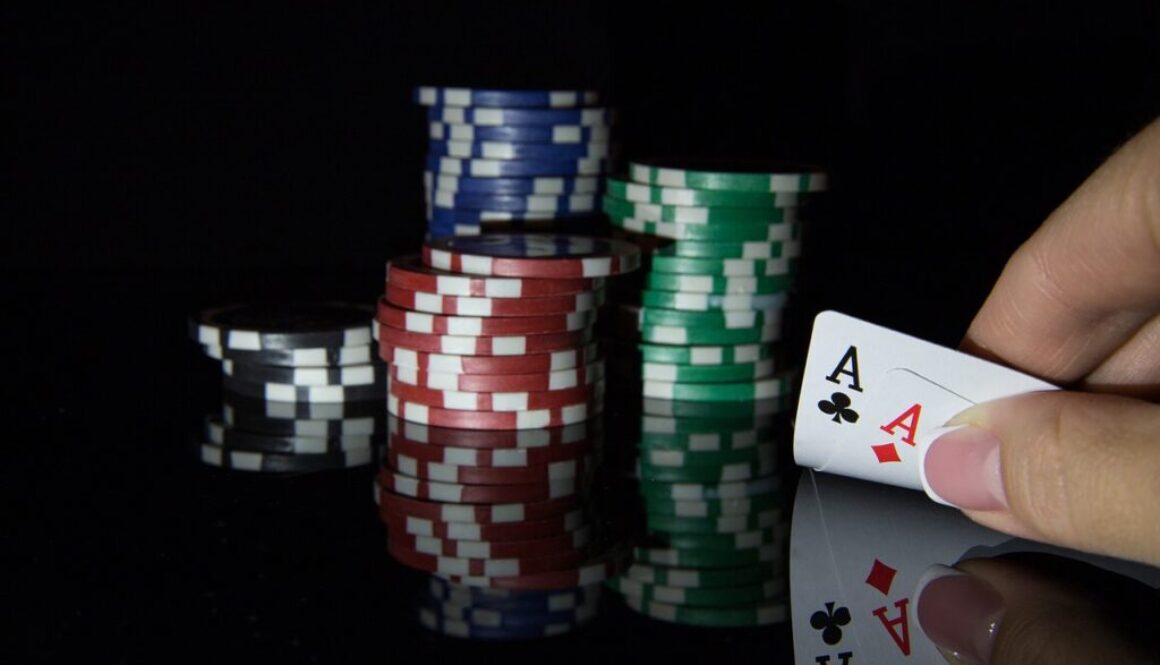 aces cards gambling poker chips 6784523